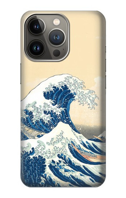 S2790 北斎 神奈川沖浪裏 Hokusai Under The Wave off Kanagawa iPhone 14 Pro バックケース、フリップケース・カバー