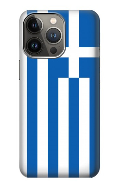 S3102 ギリシャの国旗 Flag of Greece iPhone 14 Pro バックケース、フリップケース・カバー