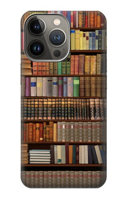 S3154 本棚 Bookshelf iPhone 14 Pro バックケース、フリップケース・カバー
