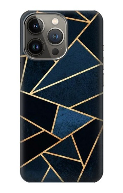 S3479 ネイビーブルーグラフィックアート Navy Blue Graphic Art iPhone 14 Pro バックケース、フリップケース・カバー