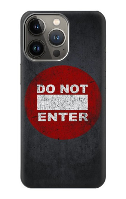 S3683 立入禁止 Do Not Enter iPhone 14 Pro バックケース、フリップケース・カバー