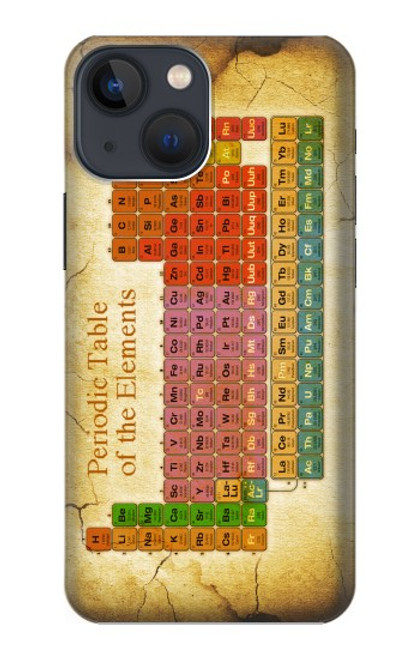 S2934 ヴィンテージ周期表 Vintage Periodic Table of Elements iPhone 14 Plus バックケース、フリップケース・カバー