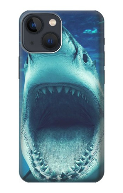 S3548 イタチザメ Tiger Shark iPhone 14 Plus バックケース、フリップケース・カバー