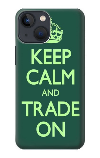 S3862 落ち着いてトレード Keep Calm and Trade On iPhone 14 Plus バックケース、フリップケース・カバー