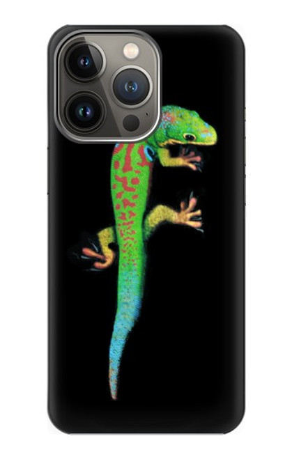 S0125 緑ヤモリ Green Madagascan Gecko iPhone 14 Pro Max バックケース、フリップケース・カバー