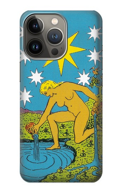 S3744 タロットカードスター Tarot Card The Star iPhone 14 Pro Max バックケース、フリップケース・カバー