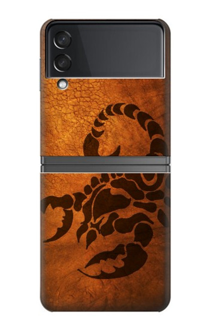 S0683 蠍のタトゥー Scorpion Tattoo Samsung Galaxy Z Flip 4 バックケース、フリップケース・カバー