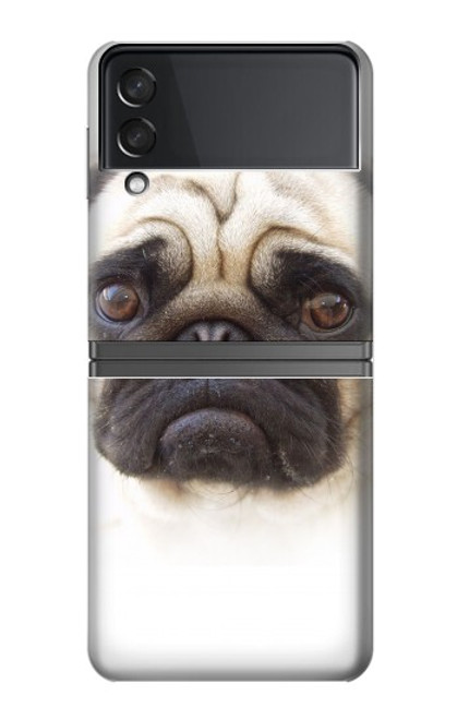 S1852 パグ犬 Pug Dog Samsung Galaxy Z Flip 4 バックケース、フリップケース・カバー