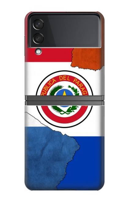 S3017 パラグアイの旗 Paraguay Flag Samsung Galaxy Z Flip 4 バックケース、フリップケース・カバー