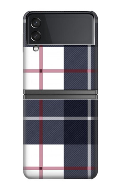 S3452 チェック柄 Plaid Fabric Pattern Samsung Galaxy Z Flip 4 バックケース、フリップケース・カバー