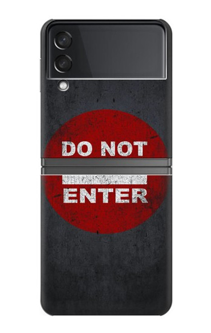 S3683 立入禁止 Do Not Enter Samsung Galaxy Z Flip 4 バックケース、フリップケース・カバー