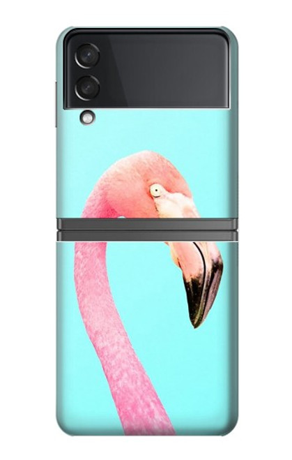 S3708 ピンクのフラミンゴ Pink Flamingo Samsung Galaxy Z Flip 4 バックケース、フリップケース・カバー