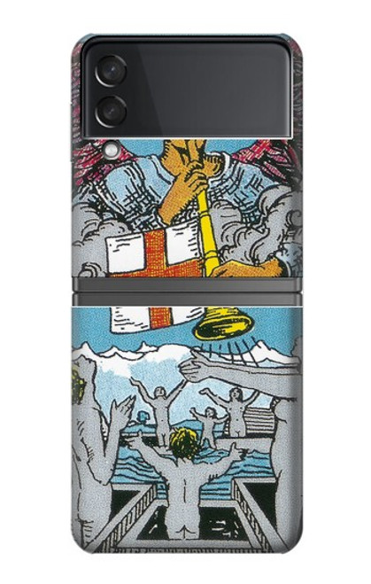 S3743 タロットカード審判 Tarot Card The Judgement Samsung Galaxy Z Flip 4 バックケース、フリップケース・カバー