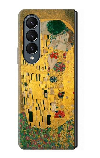 S2137 グスタフ・クリムト接吻 Gustav Klimt The Kiss Samsung Galaxy Z Fold 4 バックケース、フリップケース・カバー