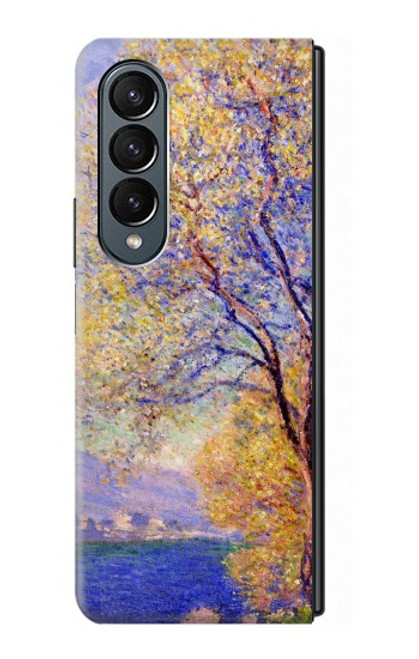 S3339 サリス・ガーデンから見たアンティーブ  クロード・モネ Claude Monet Antibes Seen from the Salis Gardens Samsung Galaxy Z Fold 4 バックケース、フリップケース・カバー