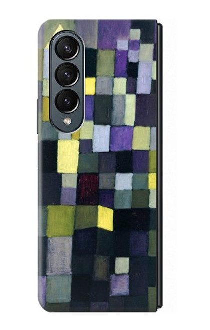 S3340 パウル・クレー建築 Paul Klee Architecture Samsung Galaxy Z Fold 4 バックケース、フリップケース・カバー