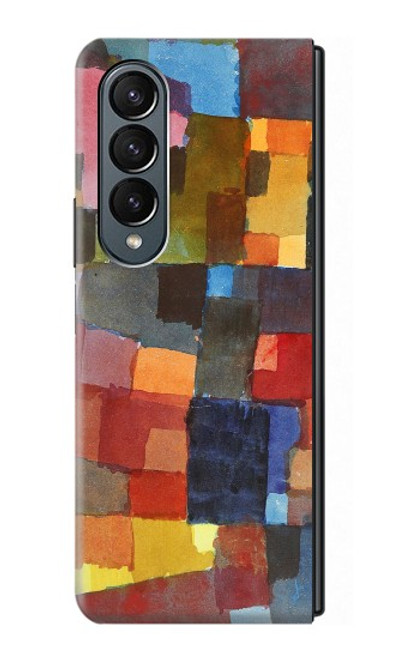 S3341 パウル・クレー Paul Klee Raumarchitekturen Samsung Galaxy Z Fold 4 バックケース、フリップケース・カバー