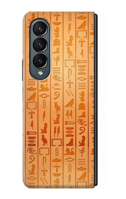 S3440 エジプトの象形文字 Egyptian Hieroglyphs Samsung Galaxy Z Fold 4 バックケース、フリップケース・カバー