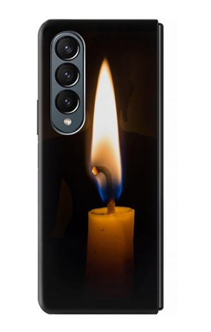 S3530 仏 Buddha Candle Burning Samsung Galaxy Z Fold 4 バックケース、フリップケース・カバー