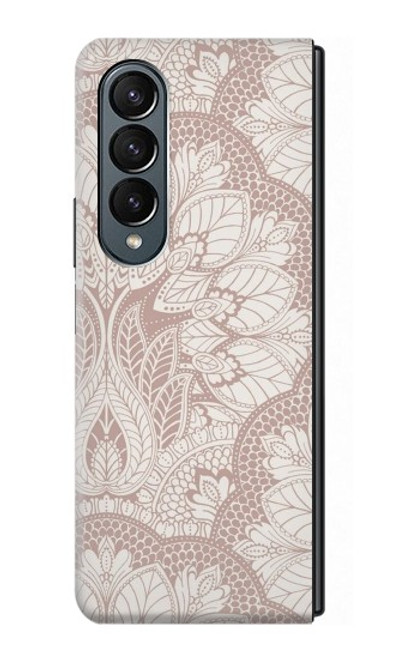 S3580 マンダルラインアート Mandal Line Art Samsung Galaxy Z Fold 4 バックケース、フリップケース・カバー