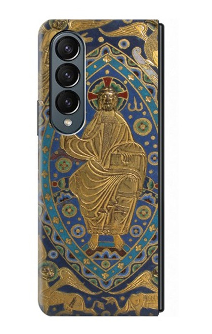 S3620 ブックカバーキリスト Book Cover Christ Majesty Samsung Galaxy Z Fold 4 バックケース、フリップケース・カバー