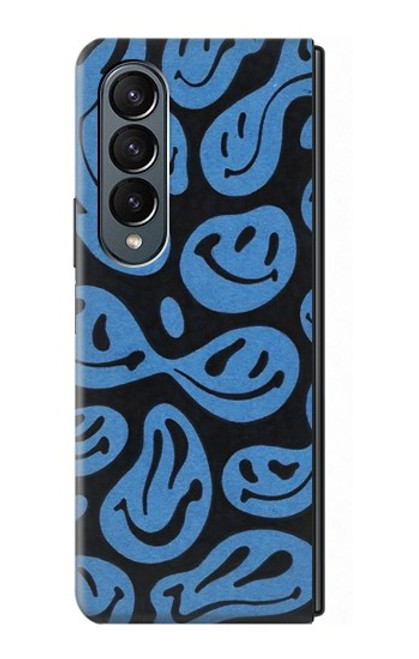 S3679 かわいいゴーストパターン Cute Ghost Pattern Samsung Galaxy Z Fold 4 バックケース、フリップケース・カバー