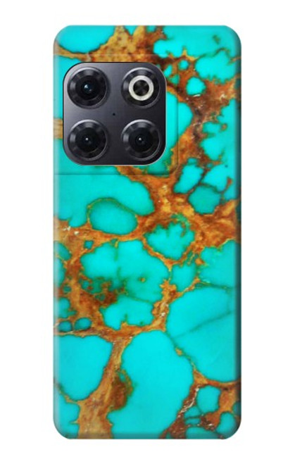 S2688 アクアターコイズ宝石グラフィックプリント Aqua Copper Turquoise Gemstone Graphic Printed OnePlus 10T バックケース、フリップケース・カバー