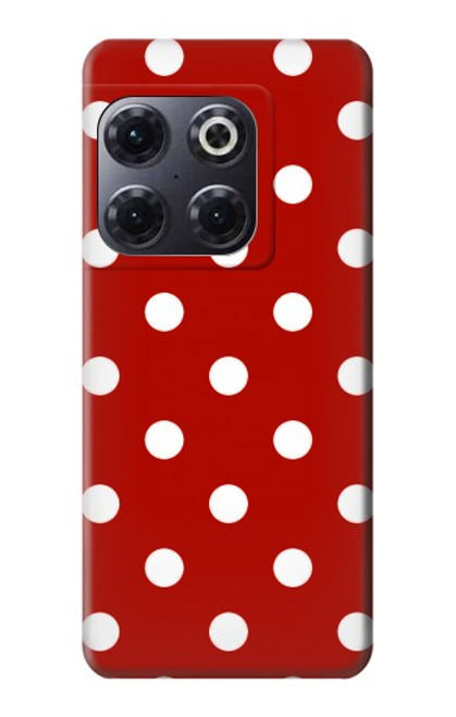 S2951 赤の水玉 Red Polka Dots OnePlus 10T バックケース、フリップケース・カバー