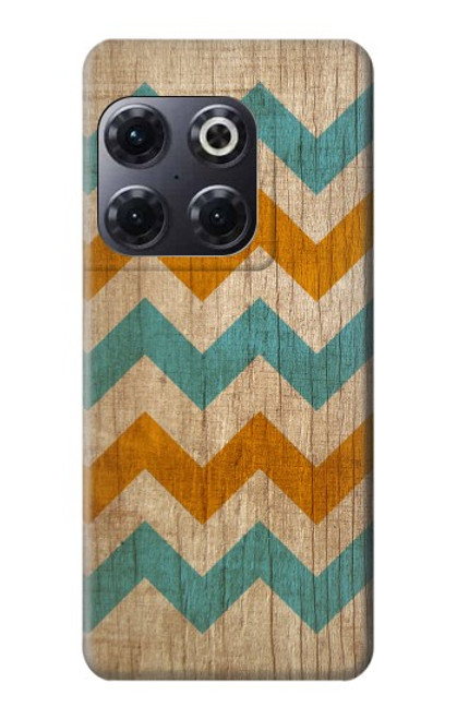 S3033 ヴィヴィッドシェブロングラフィック Vintage Wood Chevron Graphic Printed OnePlus 10T バックケース、フリップケース・カバー