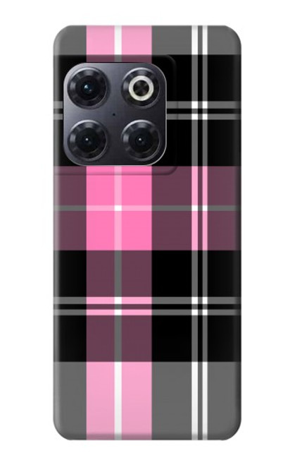 S3091 ピンクの模様のパターン Pink Plaid Pattern OnePlus 10T バックケース、フリップケース・カバー