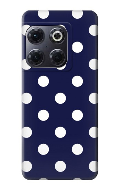 S3533 ブルーの水玉 Blue Polka Dot OnePlus 10T バックケース、フリップケース・カバー