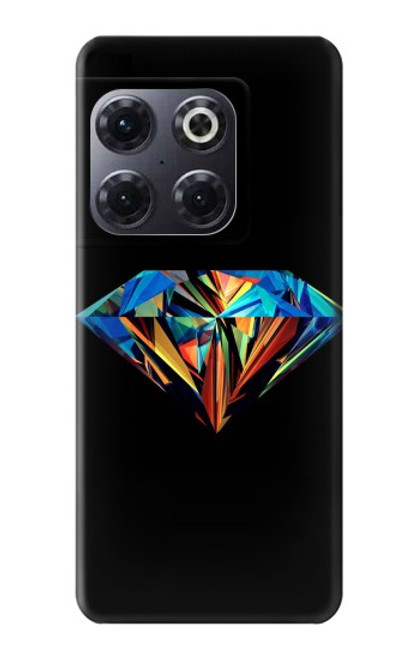 S3842 抽象的な カラフルな ダイヤモンド Abstract Colorful Diamond OnePlus 10T バックケース、フリップケース・カバー