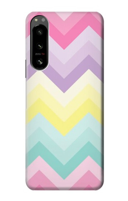 S3514 虹色ジグザグ Rainbow Zigzag Sony Xperia 5 IV バックケース、フリップケース・カバー