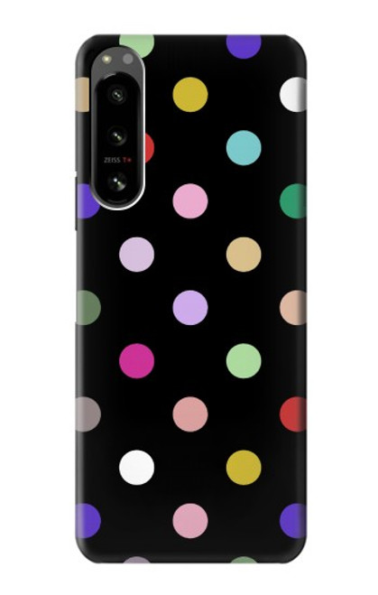 S3532 カラフルな水玉 Colorful Polka Dot Sony Xperia 5 IV バックケース、フリップケース・カバー