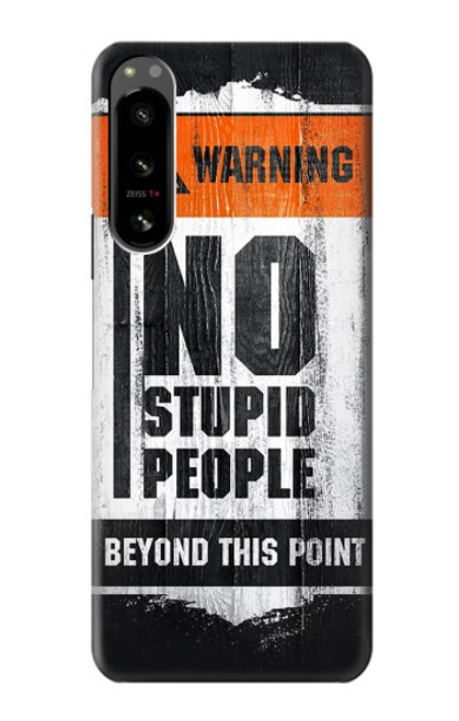 S3704 愚かな人はいない No Stupid People Sony Xperia 5 IV バックケース、フリップケース・カバー