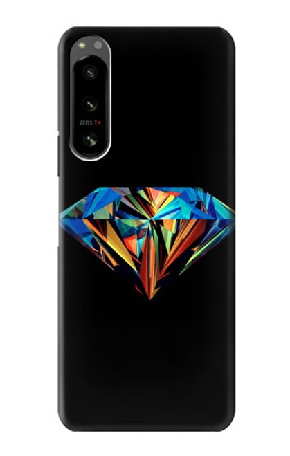 S3842 抽象的な カラフルな ダイヤモンド Abstract Colorful Diamond Sony Xperia 5 IV バックケース、フリップケース・カバー