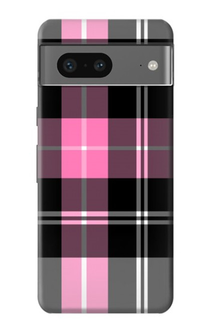 S3091 ピンクの模様のパターン Pink Plaid Pattern Google Pixel 7 バックケース、フリップケース・カバー