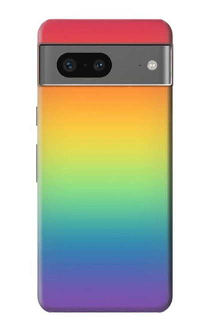 S3698 LGBTグラデーションプライドフラグ LGBT Gradient Pride Flag Google Pixel 7 バックケース、フリップケース・カバー