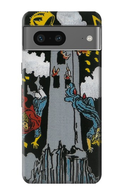 S3745 タロットカードタワー Tarot Card The Tower Google Pixel 7 バックケース、フリップケース・カバー