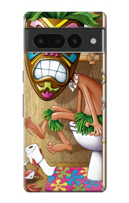 S1702 ティキ男トイレ Tiki Man Toilet Google Pixel 7 Pro バックケース、フリップケース・カバー
