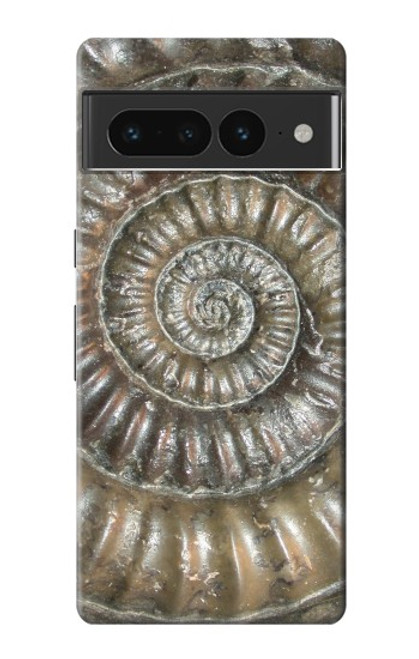 S1788 アンモナイト化石 Ammonite Fossil Google Pixel 7 Pro バックケース、フリップケース・カバー