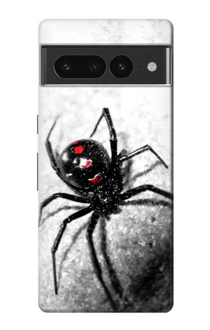 S2386 クロゴケグモ Black Widow Spider Google Pixel 7 Pro バックケース、フリップケース・カバー