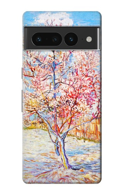 S2450 ブロッサムピンクピーチツリー フィンセント・ファン・ゴッホ Van Gogh Peach Tree Blossom Google Pixel 7 Pro バックケース、フリップケース・カバー