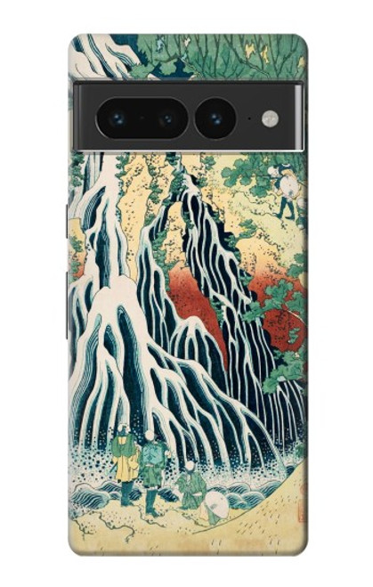 S2491 北斎 霧降の滝 Hokusai Kirifuri Waterfall at Kurokami Mountain Google Pixel 7 Pro バックケース、フリップケース・カバー