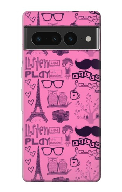 S2885 パリピンク Paris Pink Google Pixel 7 Pro バックケース、フリップケース・カバー