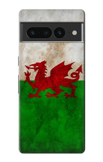 S2976 ウェールズサッカー Wales Football Soccer Red Dragon Flag Google Pixel 7 Pro バックケース、フリップケース・カバー