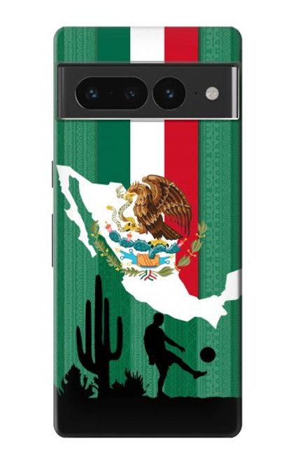 S2994 メキシコサッカー Mexico Football Soccer Map Flag Google Pixel 7 Pro バックケース、フリップケース・カバー