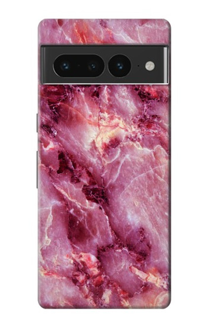 S3052 ピンクの大理石のグラフィックプリント Pink Marble Graphic Printed Google Pixel 7 Pro バックケース、フリップケース・カバー