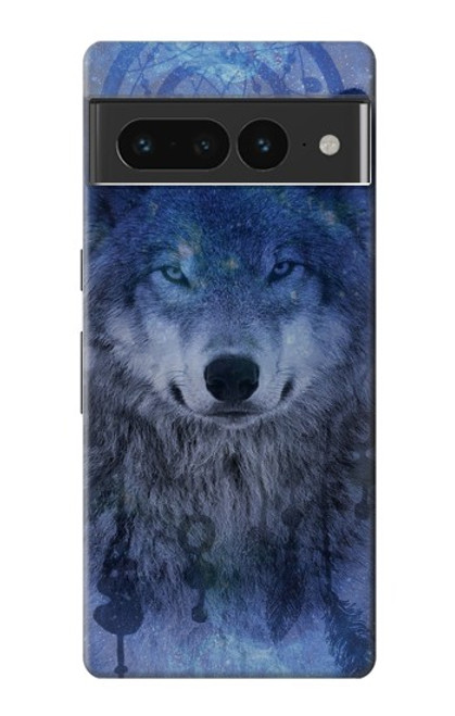 S3410 狼 ドリームキャッチャー Wolf Dream Catcher Google Pixel 7 Pro バックケース、フリップケース・カバー