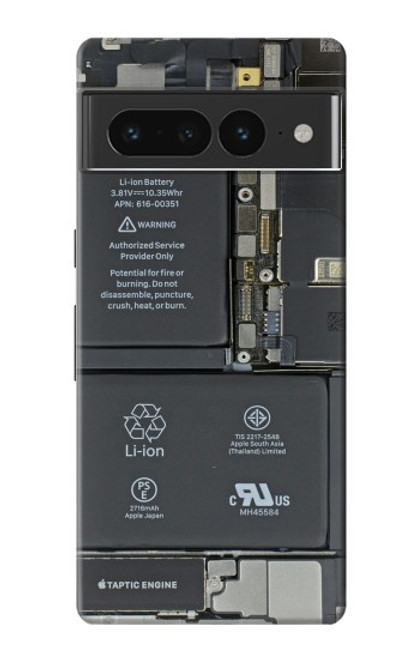 S3467 携帯電話の中のグラフィック Inside Mobile Phone Graphic Google Pixel 7 Pro バックケース、フリップケース・カバー